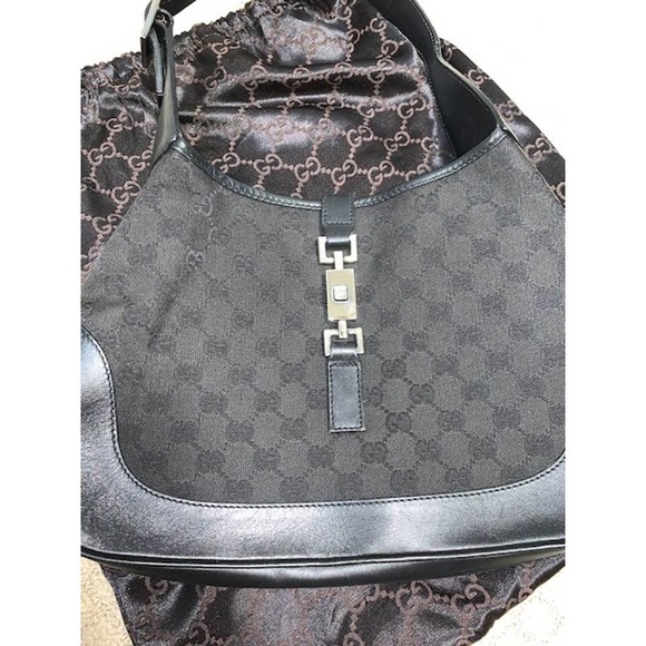 GUCCI Jackie GG Black Hobo *EUC* - Picture 2 of 11